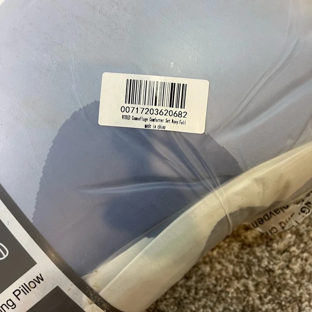 NEW Blue Camouflage Bedding Set Full